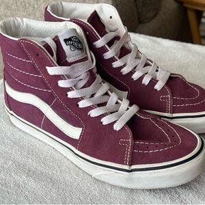 Dark Purple Vans Women 7.5